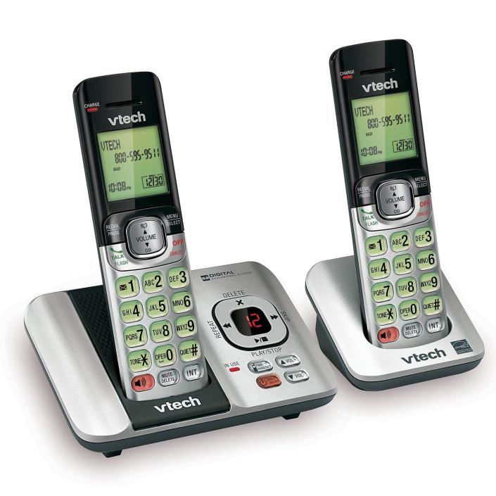 VTech CS6529-2 DECT 6.0 Phone Answering System with Caller ID/Call Waiting, 2 Co