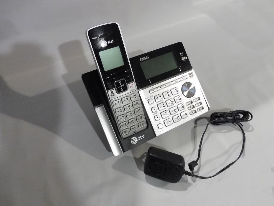AT&T TL96273 SILVER/BLACK DECT 6.0 CORDLESS PHONE BASE STATION W/Phone + power