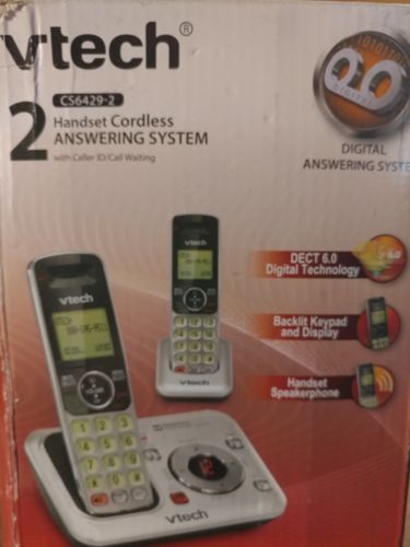 VTech CS6429-2 1.9 GHz Dual Handsets Single Line Cordless Phone