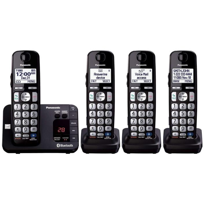 Panasonic KX-TG454SK Link-to-Cell Answering Machine BT 4 Cordless Phones
