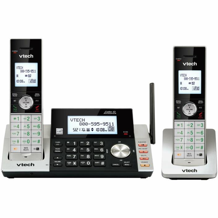 VTech DS5151-2 Cordless Phone with 2 Handsets, Digital Answering System & DECT 6