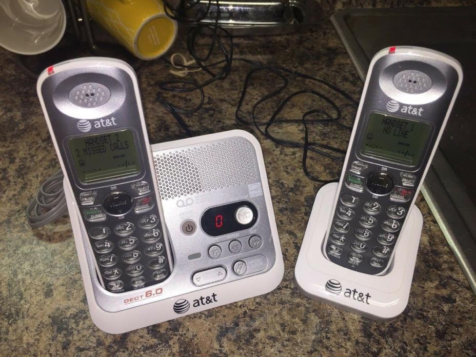 AT&T DECT 6.0 EL52260 Two Handset Cordless Digital Answering System