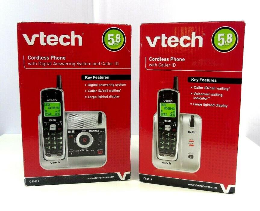VTech CS5121 5.8 GHz Single Line Cordless Phone w/ CS5111 handset