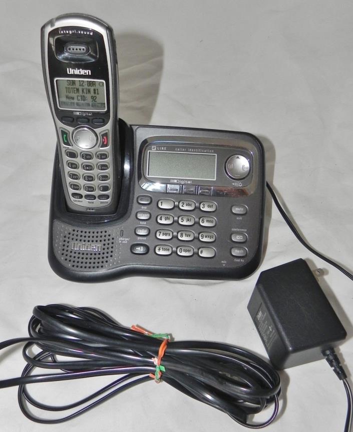 Uniden TRU9466 2-Line Expandable Cordless Telephone with original Handset