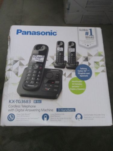 Panasonic KX-TG3683B DECT 6.0 Digital Cordless Phone System w/ Answering K33