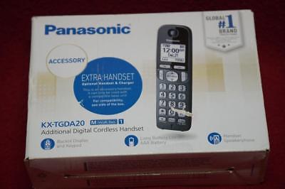 Panasonic KX-TGDA20 DECT 6.0 Plus Extra Cordless Phone Handset - Black - NEW