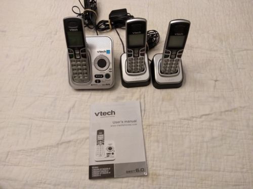 VTech CS6229-3 DECT 6.0 Cordless Phone System w/ 3 Handsets     FS