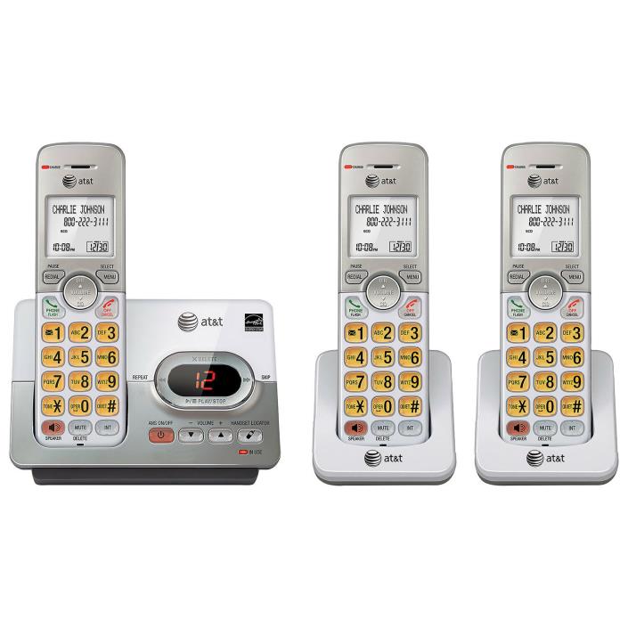 AT&T 3-Handset DECT 6.0 Cordless Phone with Caller ID/Answering Machine EL52303