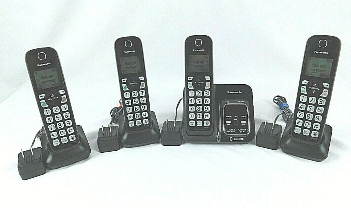 Panasonic KX-TGD560 4 Handsets Cordless Phone Answering System Bluetooth Capable