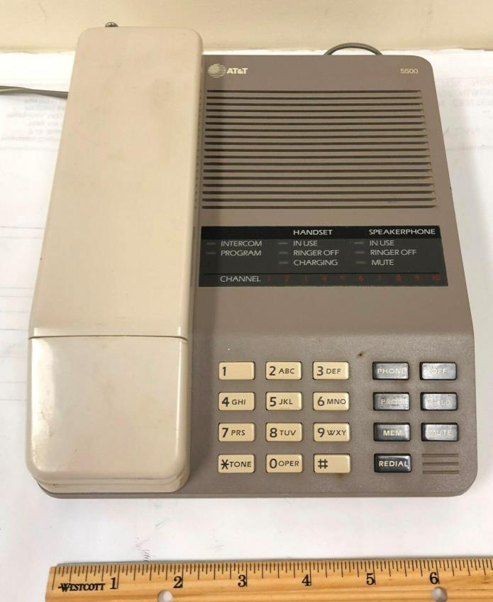 Vintage AT&T 5500 ATT 5500 Cordless phone
