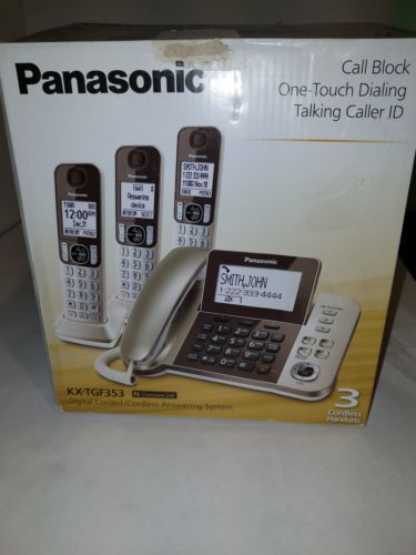 Panasonic KX-TGF353N DECT 6.0 Cordless Phone - Champagne Gold