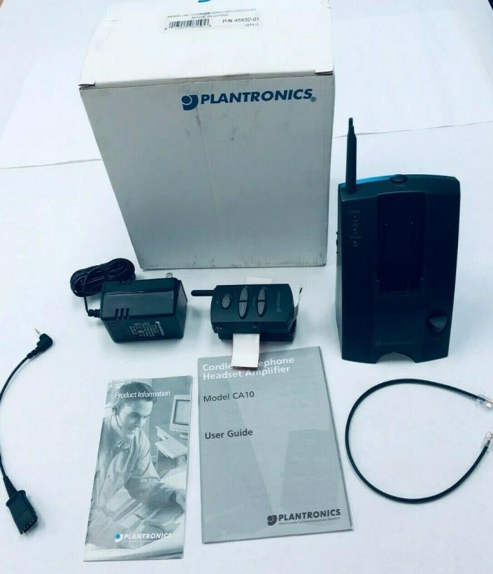 Plantronics Cordless Amplifier  CA10 For Desktop Phones 900 mHz