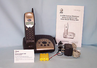 AT&T Cordless Telephone/Answering System 1460, 2.4 GHz, Caller ID/Call Waiting