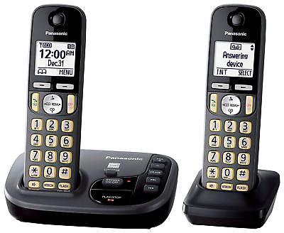 Panasonic KX-TGD222M Cordless Phone with Answering Machine- 2 Handsets