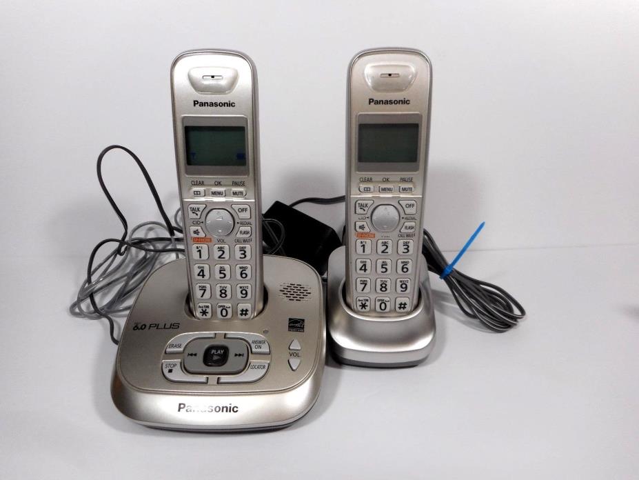 Panasonic KX-TG4021 DECT 6.0 Plus 2-Handsets Digital Answering Telephone System