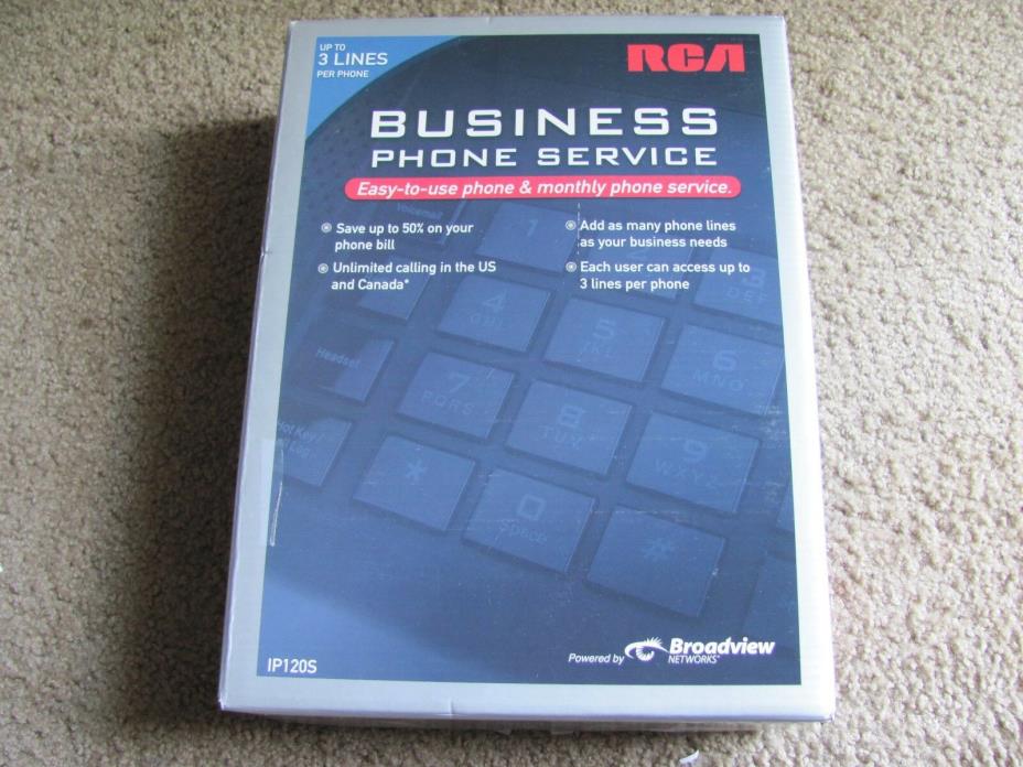Brand New RCA IP120S 3-Line Business Telephone System & Service