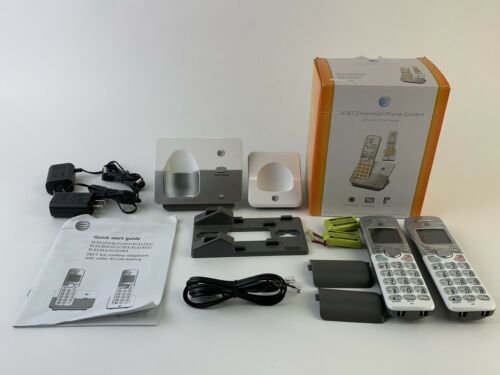Open Box AT&T EL51203 DECT 6.0 Expandable Cordless Phone With 2 Handsets