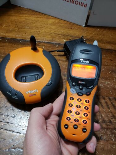 Vtech Cordless Handset Model 2434 Landline Telephone Orange/Black