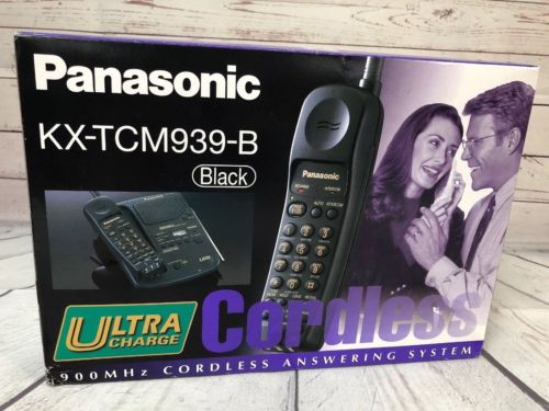 Panasonic KX-TCM939-B 900 MHz Cordless Answering System New In Box Black