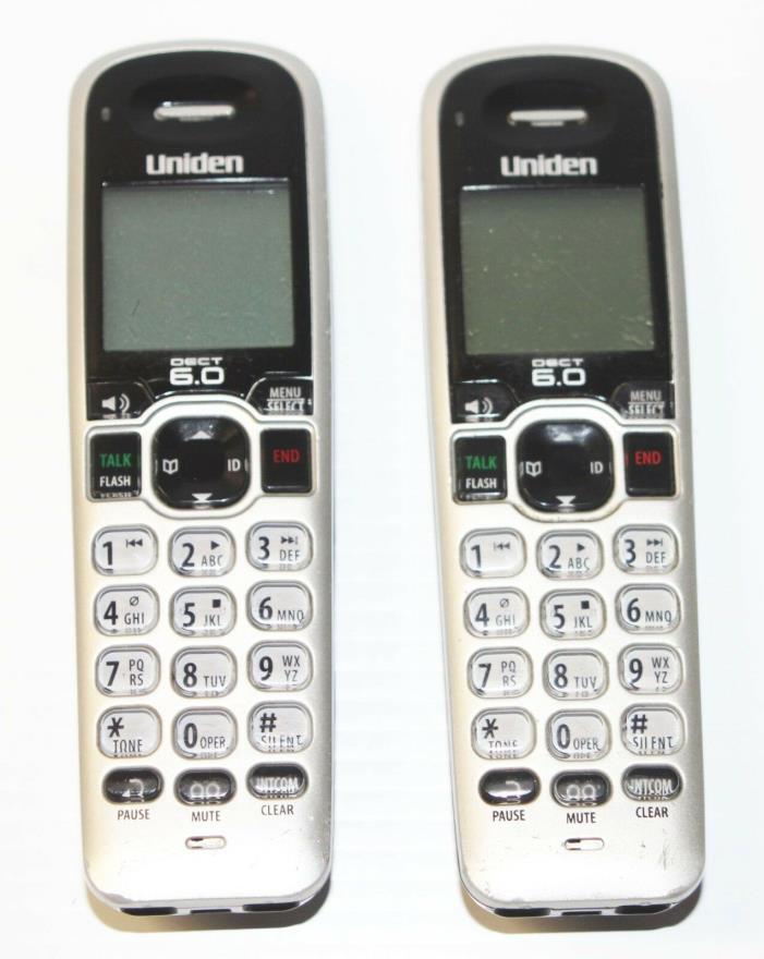AS-IS/Parts - 2x DCX160 Uniden Cordless Phone Handsets D1660 D1680 D1685 D1688