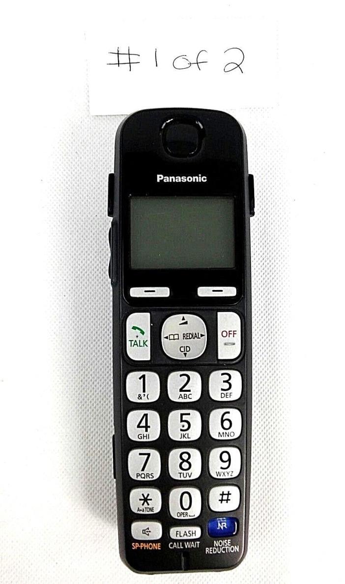 Cordless Phone Handset Panasonic KX-TGEA20 for Replacement Black Tested Works