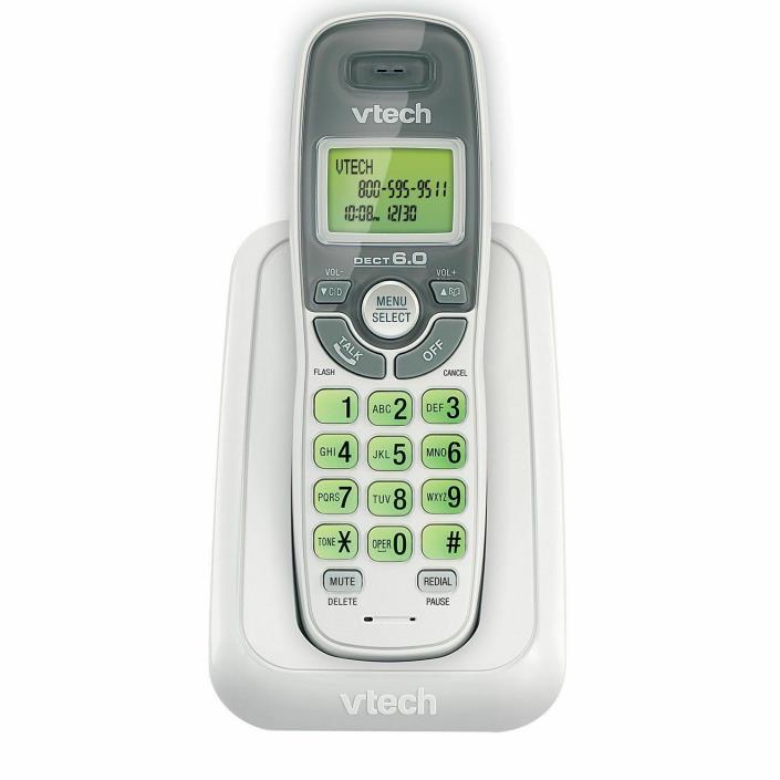 VTech CS6114 Cordless Phone with Caller ID / Call Waiting - White/Grey (CS6114