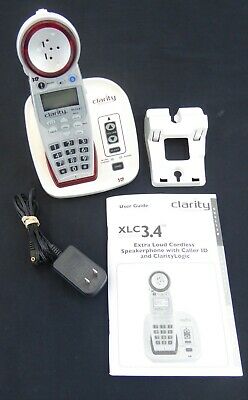 Clarity XLC3.4 Cordless Speakerphone Extra Loud Caller ID For Hearing Impaired