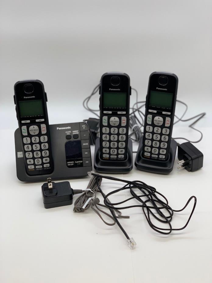 Panasonic KXTGE433B 1.9 GHz Single Line Cordless Phone