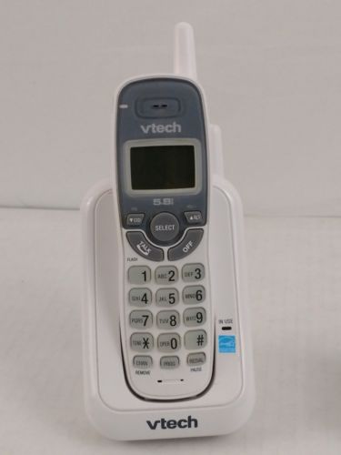 VTECH CS5211  Cordless Phone White/Grey 1 Handset w/ Battery DECT 5.8