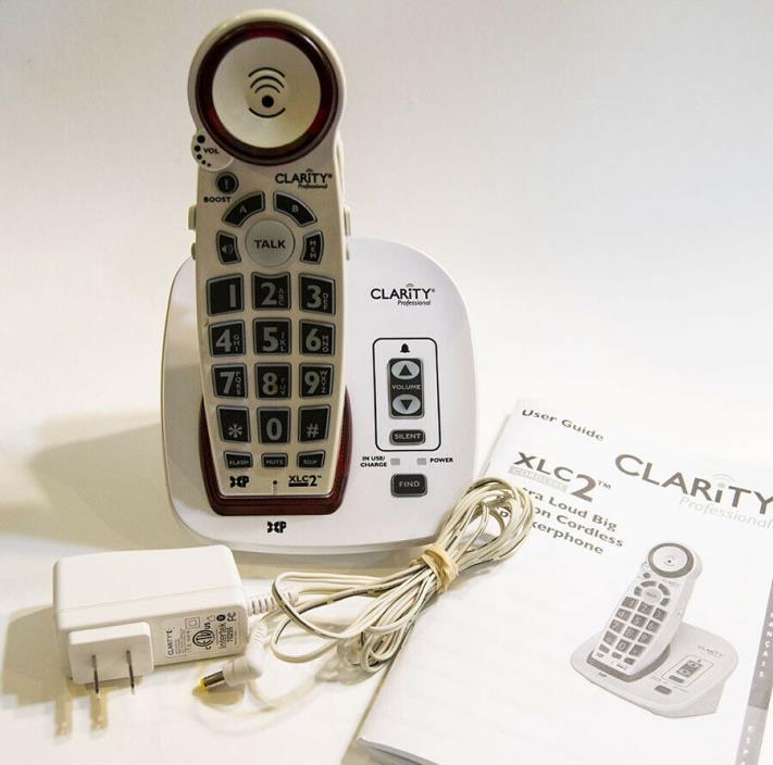 Clarity Professional XLC2 Severe Hearing Loss Impaired Amplified Cordless Phone