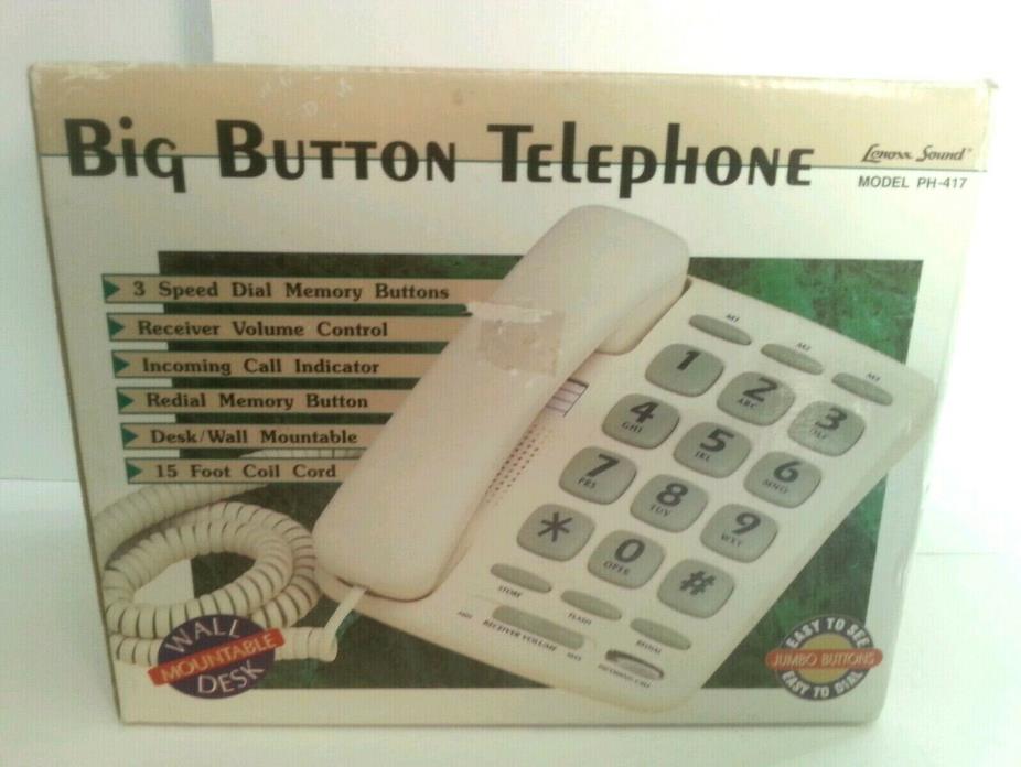 New Big Button Telephone Model P H - 417