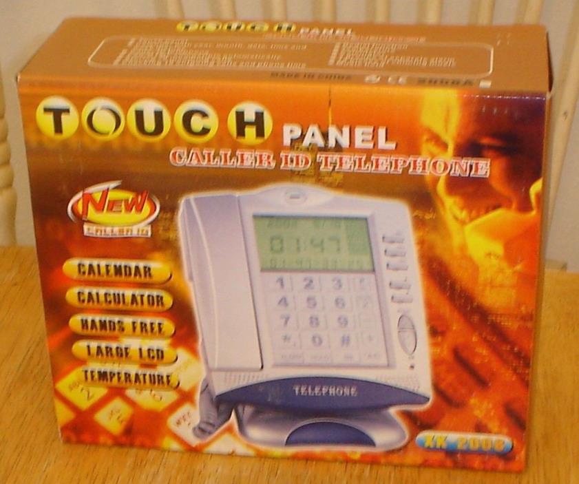 Touch Panel XK-2008 Caller ID Telephone - Temperature, Calculator, Calendar New