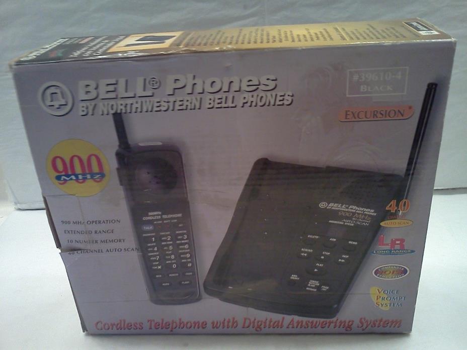 Bell Phones by Northwestern Excursion Model # 39610-4 BLACK 40 Channel Cordless