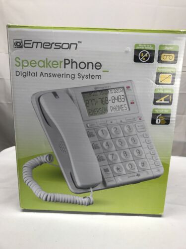 Emerson EM-2655 Speakerphone Digital Answering System Corded Phone