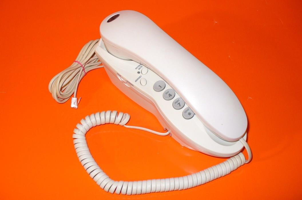 AT&T WHITE TRIM LINE CORDED PHONE MODEL 146
