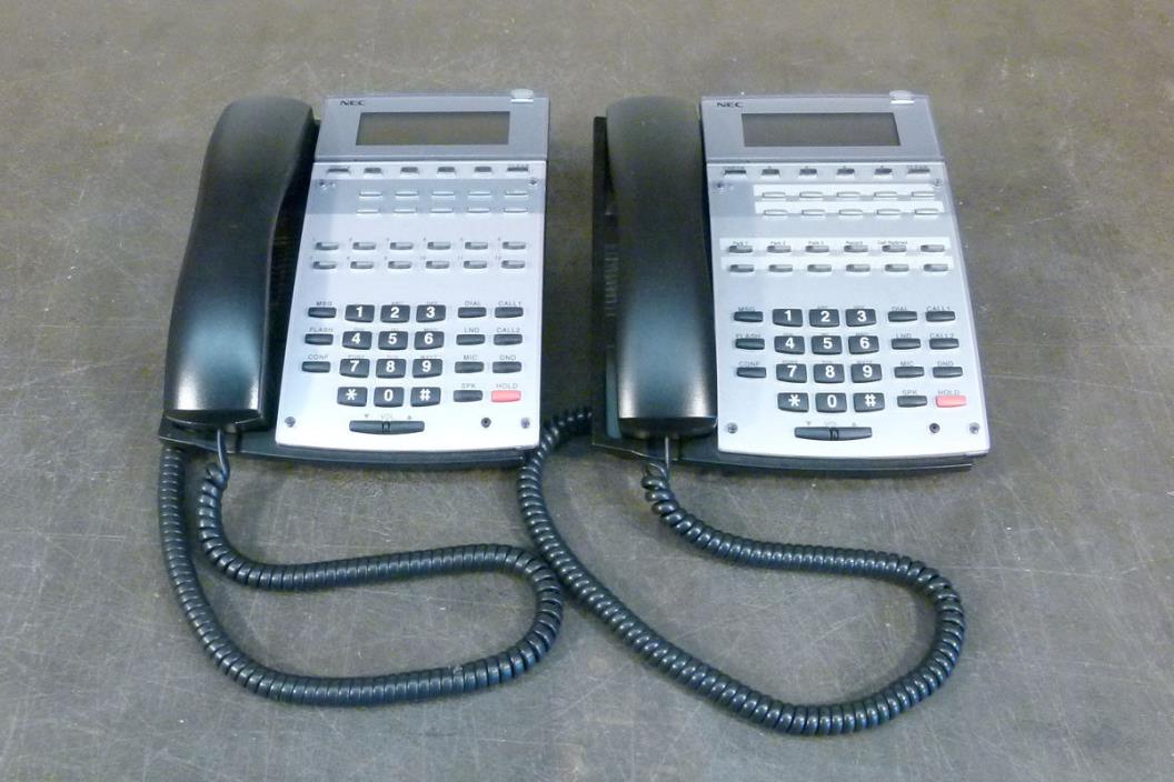 Lot of 2 NEC 22B HP/Disp Aspirephone Business Telephone IP1NA-12TXH      (3b09)