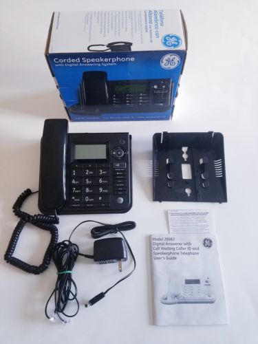 GE Corded Speakerphone With Digital Answering System Model 29582FE1-A