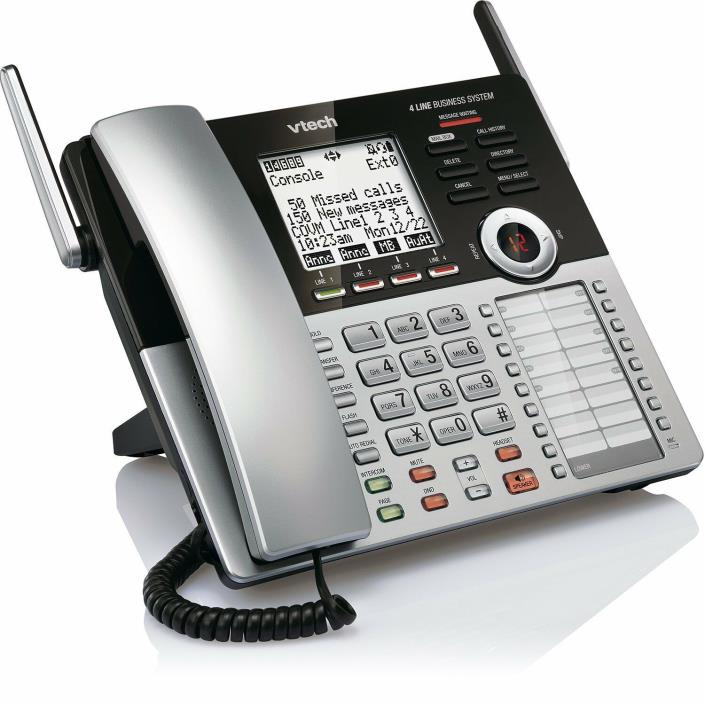 VTech CM18445 Main Console DECT 6.0 4-Line Expandable Business Office Home Phone