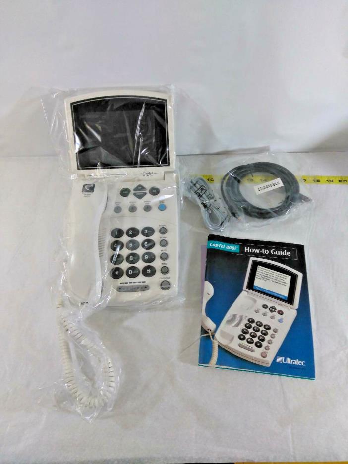 Captel Model 840i Hearing Impaired Captioned Telephone w/ Cords and Manual