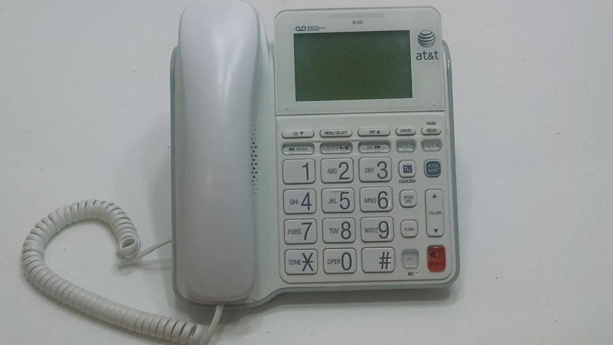 AT T Senior Home Phone Speakerphone Caller ID Corded Big Button Answering System