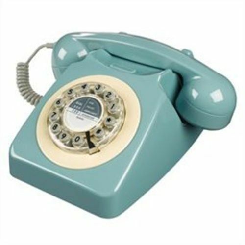 Wild Wolf 746 Phone 1960's Design Classic French Blue (C32)