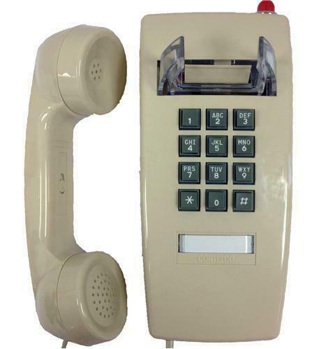 Cortelco 255444V0E27MD Wall Phone w/ Message Light ASH ITT-2554-VOE-27MD-ASH