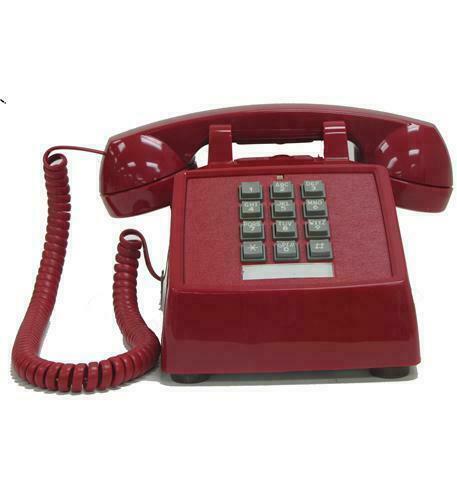 Cortelco ITT-2500-VOE-MD-RD Desk Telephone Electric ringer Red