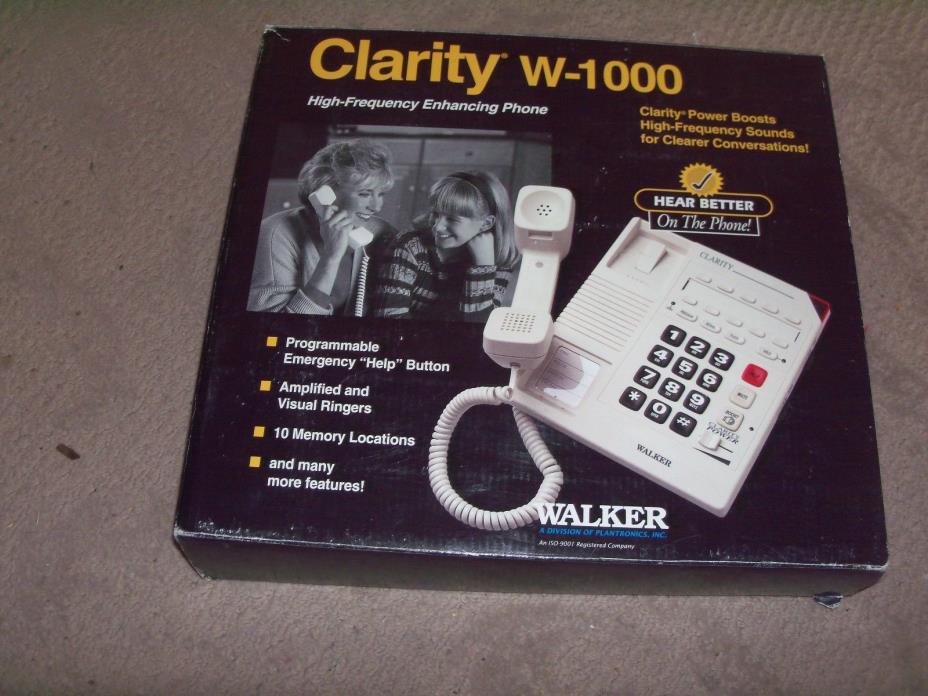 CLARITY W-1000 HIGH-FREQUENCY ENHANCING   PHONE