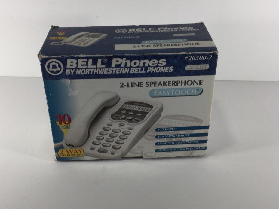 Northwestern Bell EasyTouch 26500 2 Lines Corded Phone wi/ LCD dispay- Brand New