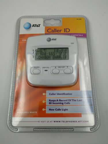 AT&T Model #326 91181 Caller ID - White - Brand New Sealed A1