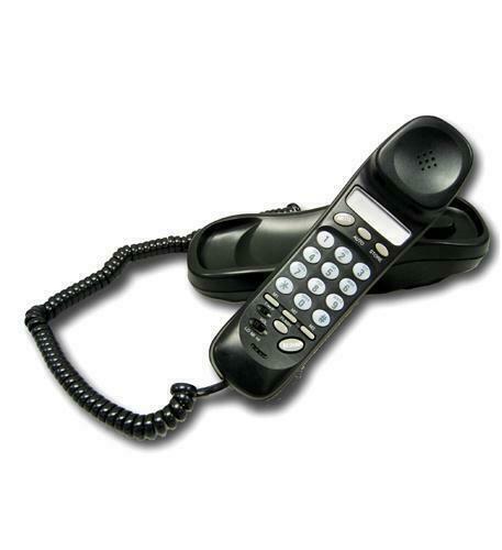 Cortelco Trendline Black Corded Phone-Lighted Keypad ITT-6150-BK
