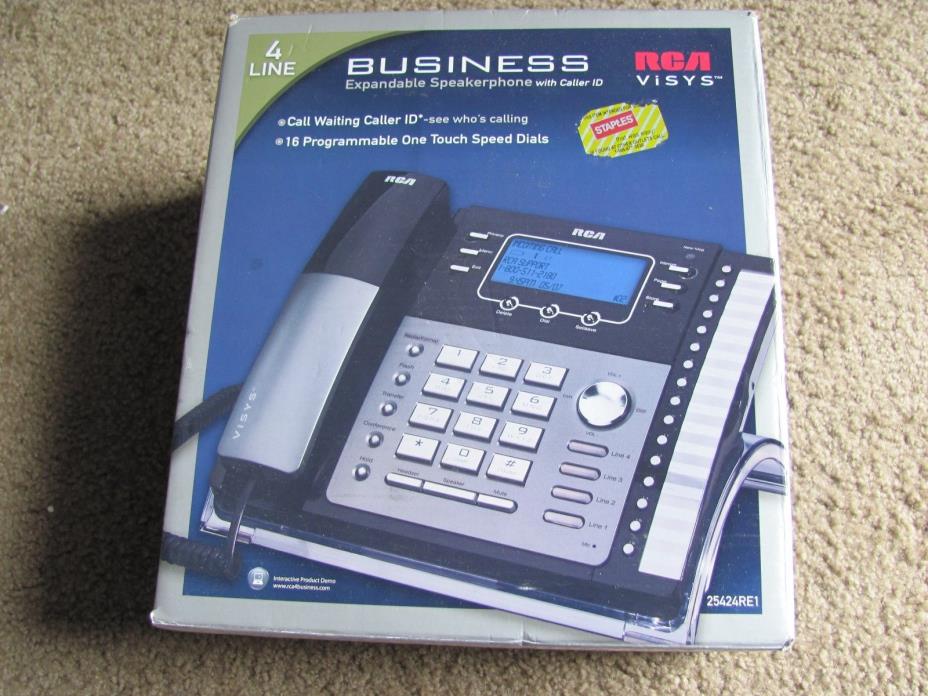Brand New RCA VISYS 25424RE1 4-Line Business Expandable Corded Phone System