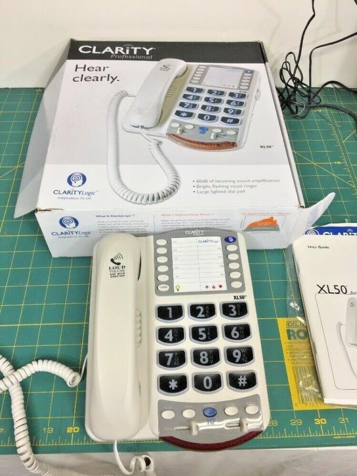 Clarity Professional XL-50 Amplified Phone with Big Buttons Complete Telephone