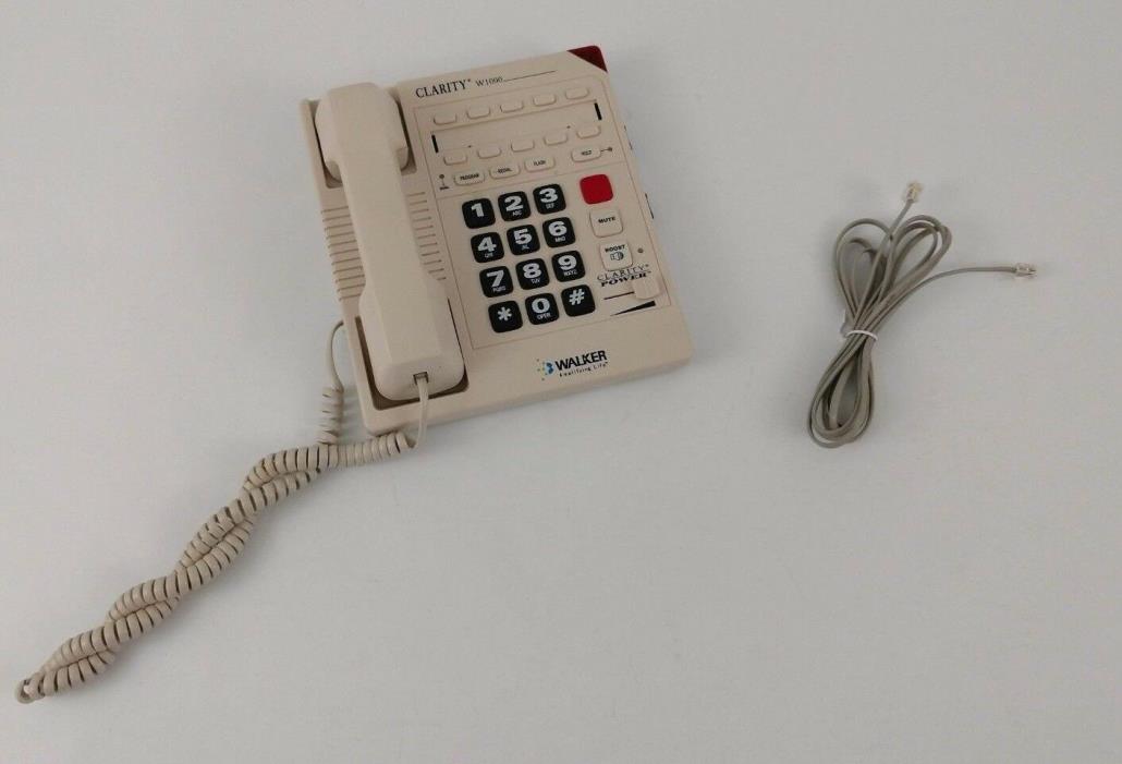Walker W1000 Clarity High-Frequency Hearing Impaired Enhancing Aid Telephone